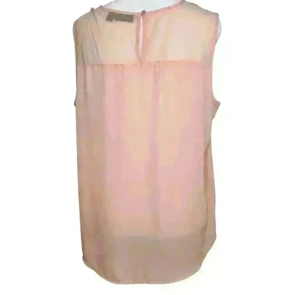 a.n.a. a new approach sheer light pink blouse size large - Picture 2 of 9